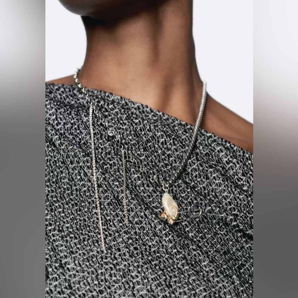 Nwt- Zara- PACK OF JEWEL AND FAUX PEARL NECKLACES